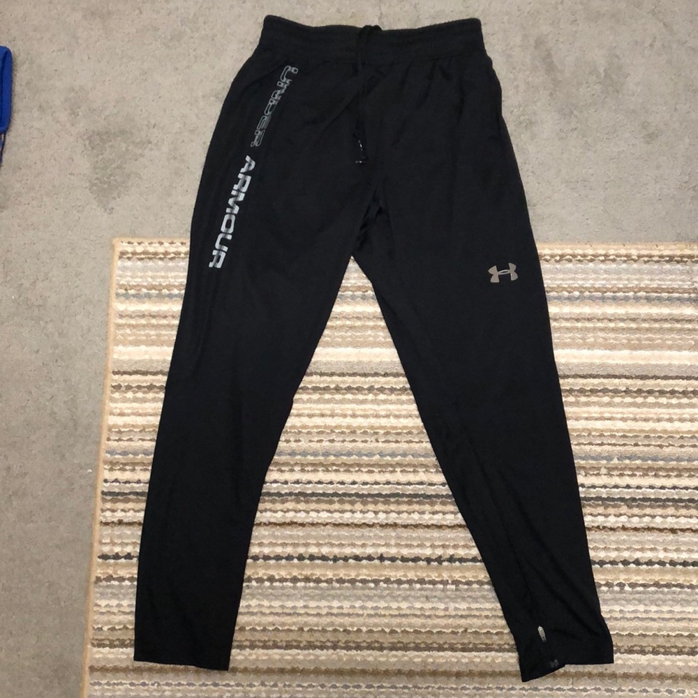 Under Armour Tapered Sweatpants Black Large